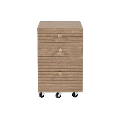Linon Ripples Three Drawer File Cabinet