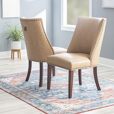 Linon Adler Dining Chairs 2-Piece Set