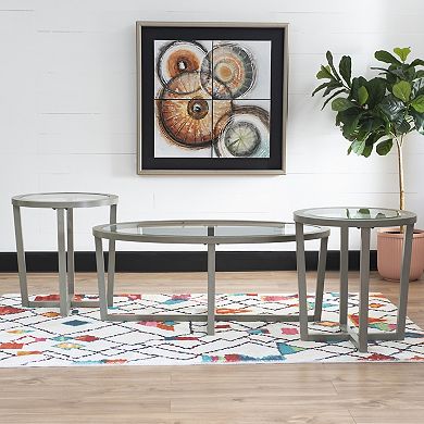 Linon Barnett Coffee And End Table 3-Piece Set