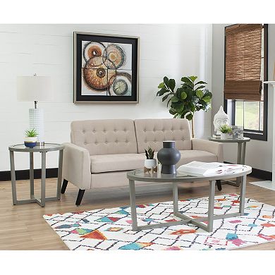 Linon Barnett Coffee And End Table 3-Piece Set