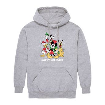Disney's Mickey Mouse & Friends Men's Happy Holidays Graphic Hoodie