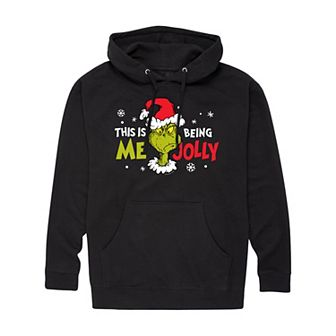 Men's Dr. Seuss Grinch This Is Me Being Jolly Graphic Hoodie