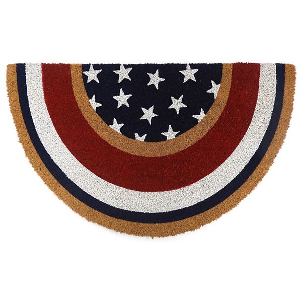 Celebrate Together™ Americana Bunting Slice Coir Doormat - Estate Blue