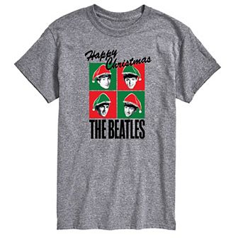 Men's The Beatles Happy Christmas Graphic Tee