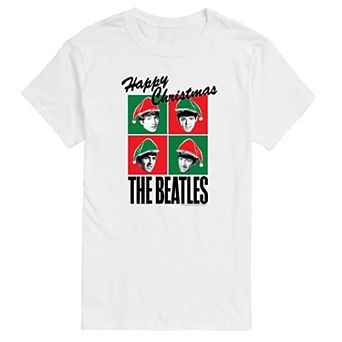 Men's The Beatles Happy Christmas Graphic Tee