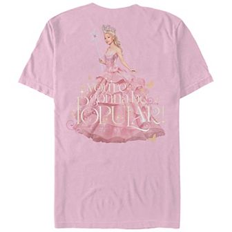 Men's Wicked Pink W Glinda On The Back Color Comfort Graphic Tee