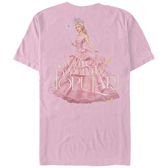 Men's Wicked Pink W Glinda On The Back Color Comfort Graphic Tee