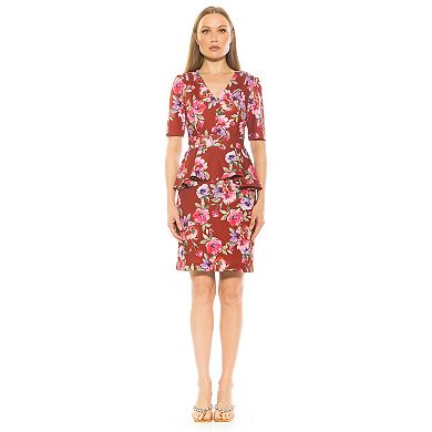 Women's ALEXIA ADMOR Atlas V-Neck Sheath Dress