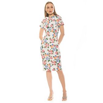 Women's ALEXIA ADMOR Wrene Short Sleeve Sheath Dress