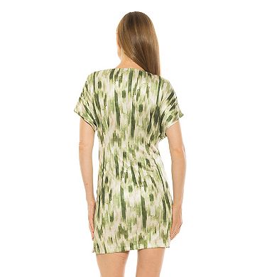 Women's ALEXIA ADMOR Fione Draped V-Neck Mini Dress