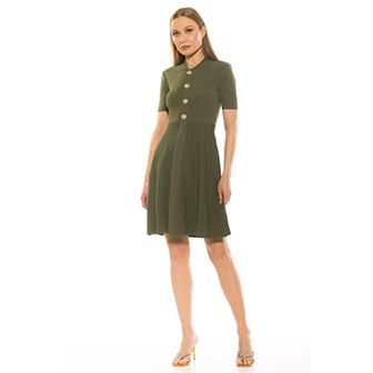 Women's ALEXIA ADMOR Soren Knit Fit & Flare Dress