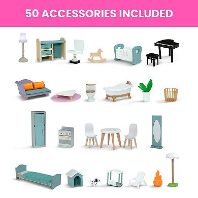 Delta Children Deluxe Maui 4-Story Dollhouse