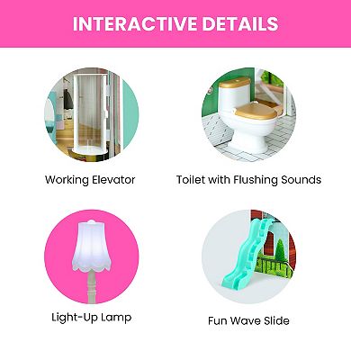 Delta Children Deluxe Maui 4-Story Dollhouse