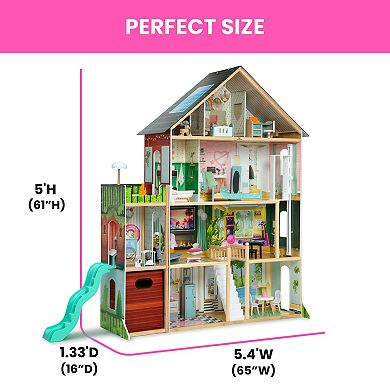 Delta Children Deluxe Maui 4-Story Dollhouse