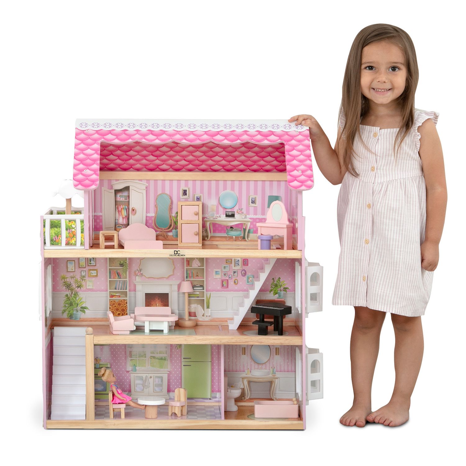 Delta Children Little Gem 3-Story Dollhouse