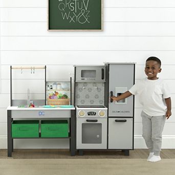 Delta Children Gourmet All-in-One Corner Play Kitchen Playset
