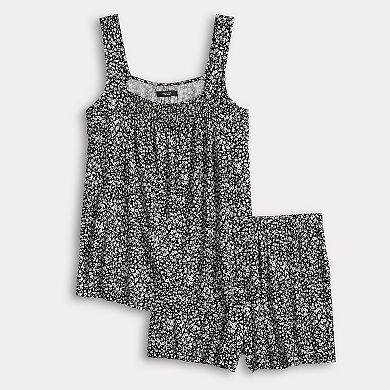 Women's Simply Vera Vera Wang 2-Piece Tank & Shorts Sleep Set