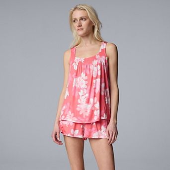 Women's Simply Vera Vera Wang 2 pc Tank & Shorts Sleep Set
