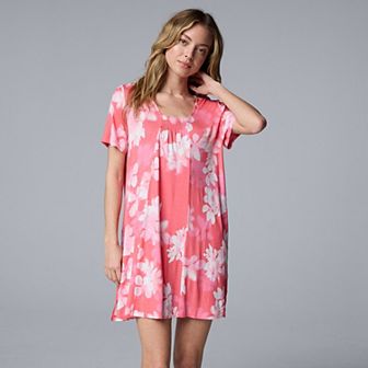 Women's Simply Vera Vera Wang Short Sleeve Sleepshirt