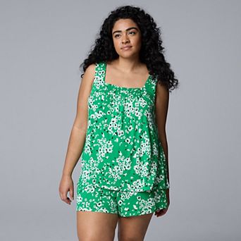 Plus Size Simply Vera Vera Wang 2 pc Tank & Shorts Sleep Set