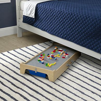 Delta Children Play N Store Building Bricks Play Table with 100+ Play Bricks