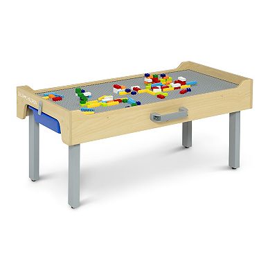 Delta Children Play N Store Building Bricks Play Table with 100+ Play Bricks