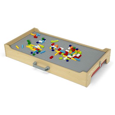 Delta Children Play N Store Building Bricks Play Table with 100+ Play Bricks