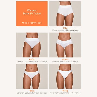 Warners No Pinching, No Problems® Dig-Free Comfort Waist with Lace Microfiber Hipster 5609J