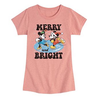 Disney's Mickey & Minnie Mouse Girls 7-16 Merry and Bright Graphic Tee