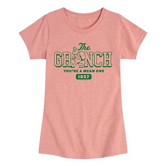 Girls 7-16 Dr. Seuss The Grinch You're A Mean One Graphic Tee
