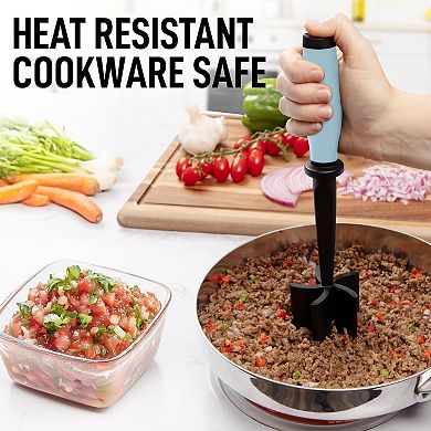 Zulay Kitchen 2 Pack Ground Beef Chopper Tool Hamburger Smasher Tool