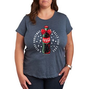 Plus Size Coca-Cola Merry Christmas Graphic Tee