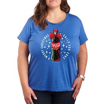 Plus Size Coca-Cola Merry Christmas Graphic Tee