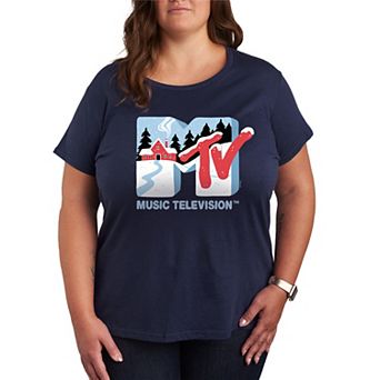 Plus Size MTV Winter Cabin Graphic Tee