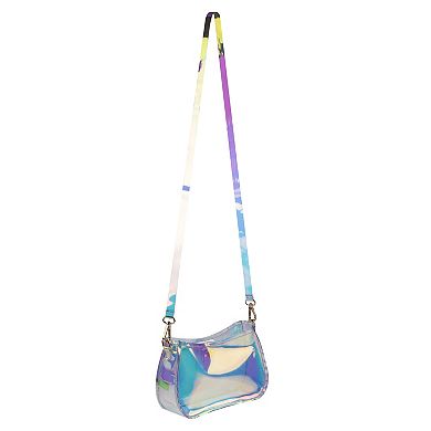 Girls Elli by Capelli Iridescent Hobo Crossbody Bag