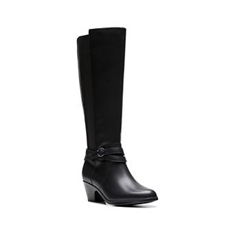 Clarks® Emily2 Dream Women's Leather Knee-High Dress Boots