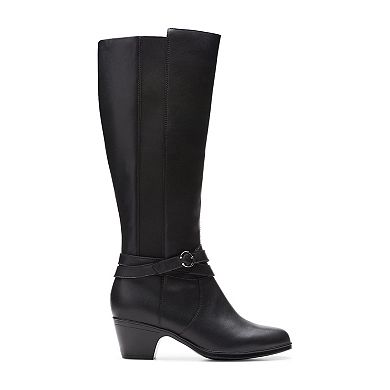Clarks® Emily2 Dream Women's Leather Knee-High Dress Boots