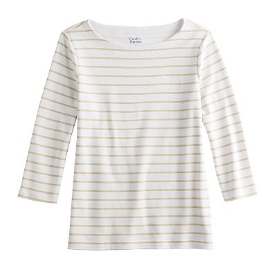 Women's Croft & Barrow® Boatneck Top