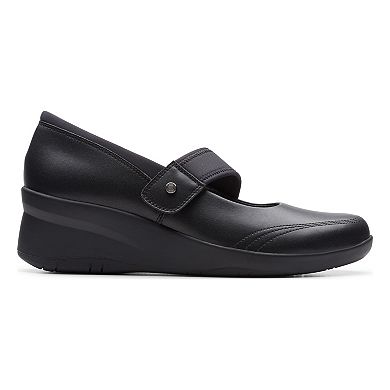 Clarks® Suttyn May Women's Leather Mary Jane Wedge Shoes