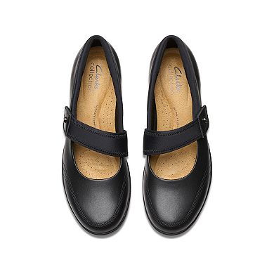 Clarks® Suttyn May Women's Leather Mary Jane Wedge Shoes