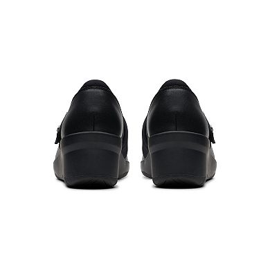 Clarks® Suttyn May Women's Leather Mary Jane Wedge Shoes