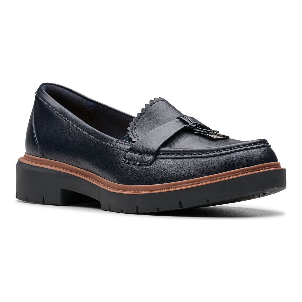 Clarks Kelan Lane Navy Leather Loafers Men’s Size 11 CLARKS Kelan Lane Navy Leather Loafers For Men - Buy NAVY  main image 3