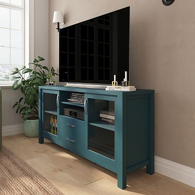 Merrick Lane Buffet Sideboard Cabinet W/ Engineered Wood, 2 Drawers, 2 Doors