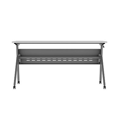 Emma And Oliver Y-leg Training Table With Nesting Design And Metal Frame