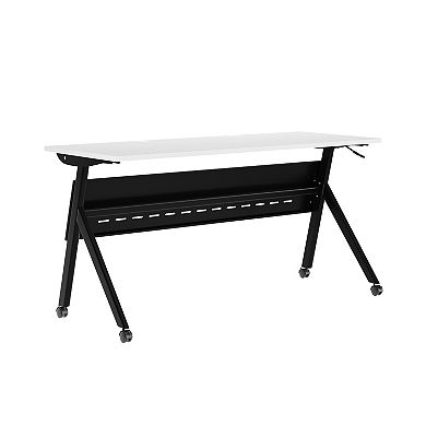 Emma And Oliver Y-leg Training Table With Nesting Design And Metal Frame