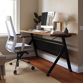 Emma And Oliver Y-leg Training Table With Nesting Design And Metal Frame