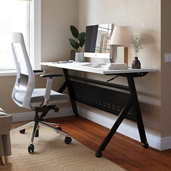 Emma And Oliver Y-leg Training Table With Nesting Design And Metal Frame