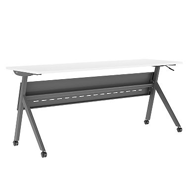 Emma And Oliver Y-leg Training Table With Nesting Design And Metal Frame