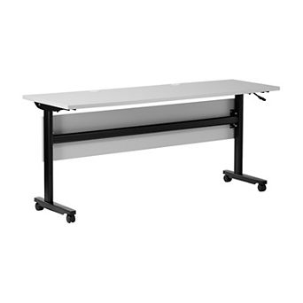 Emma And Oliver T-leg Training Table With Nesting Design And Metal Frame