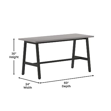 Emma And Oliver Conference Table With Laminate Top And A-frame Base